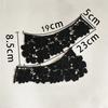 sales of 1-10 pieces Black and white embroidery hollowed out Shredded milk decoration DIY sewing lace accessories