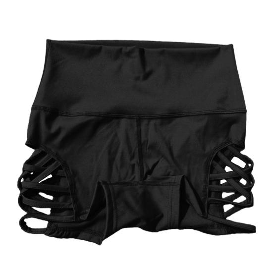 

Женские брюки с высокой талией, универсальные полые крестики, модные короткие брюки с эластичной резинкой на талии для дома 3XL