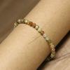 Fancy Jasper Faceted Bead Bracelet – Gold Accent Adjustable Boho Jewelry, Earthy Calm Gift for Women