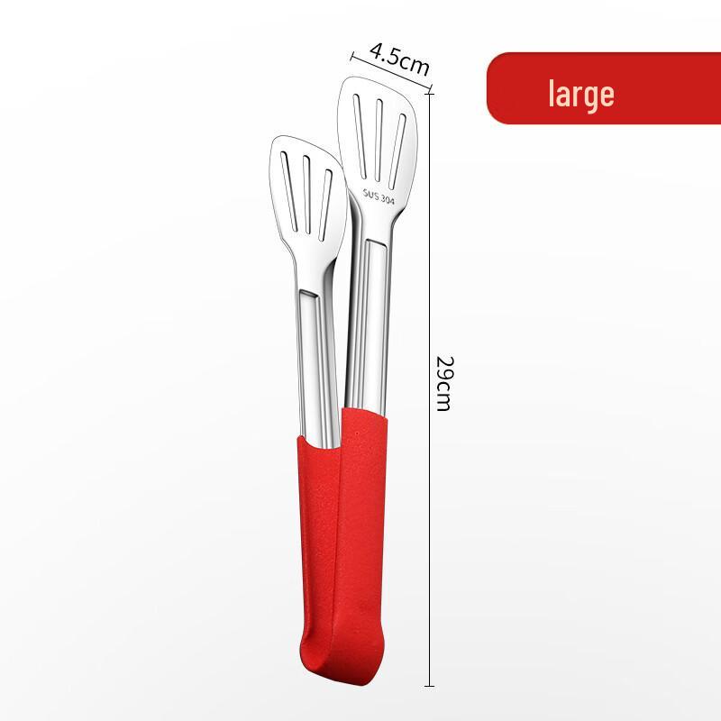 Zhizhou Stainless Steel Food Tongs with Non-Slip Handle