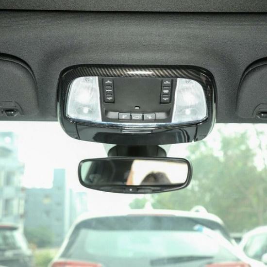 For 2015- Chrysler 300 Carbon Fiber Interior Front Reading Light Cover Trim