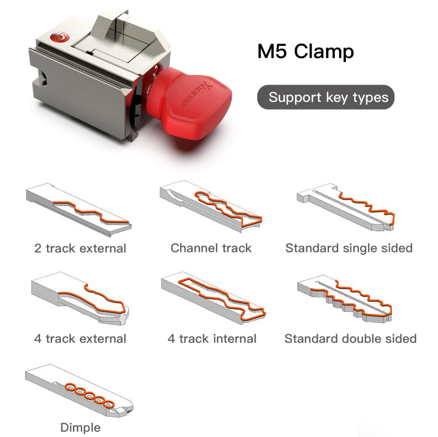 Xhorse Condor XC-MINI Plus II Key Cutting Machine Support Car Motorbike Household Keys with Free M3 and M5 Clamps