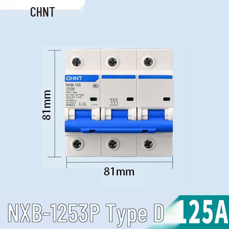Chint NXB Air Switch Circuit Breaker: 1P, 2P, 3P, 4P Household Type D Three-Phase Disconnector 380V.