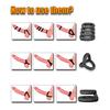 SAMEYO 10-Piece Silicone Male Chastity and Anti-Ejaculation Trainer Ring Set