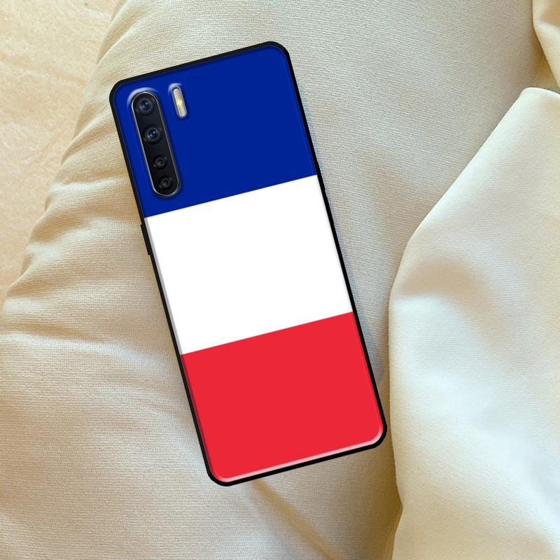 France Flag Case For Oppo A60 A80 A40 A15 A16 A17 A57 A94 A74 A54 A76 A96 A18 A38 A58 A78 A98 A6 A5 Pro