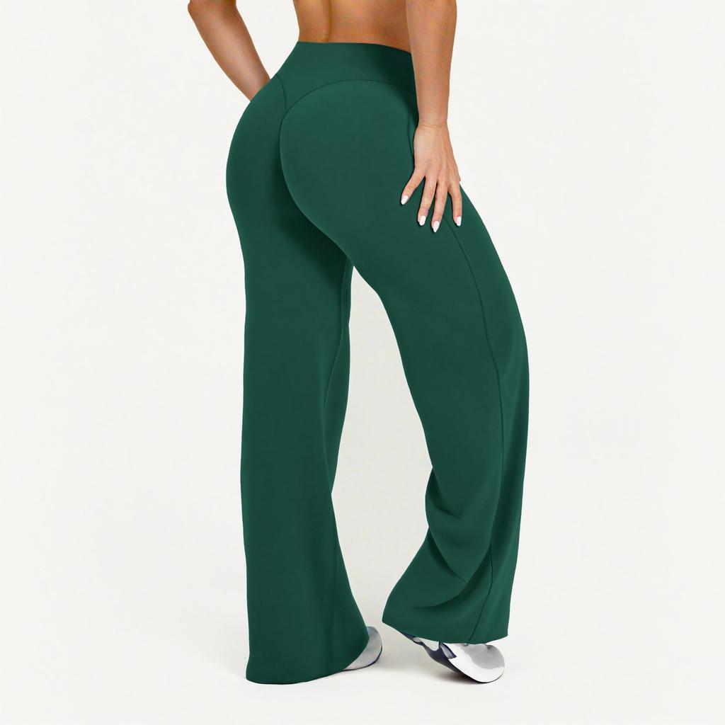 Women's Mid-Waist Super Soft Straight-Leg Yoga Pants