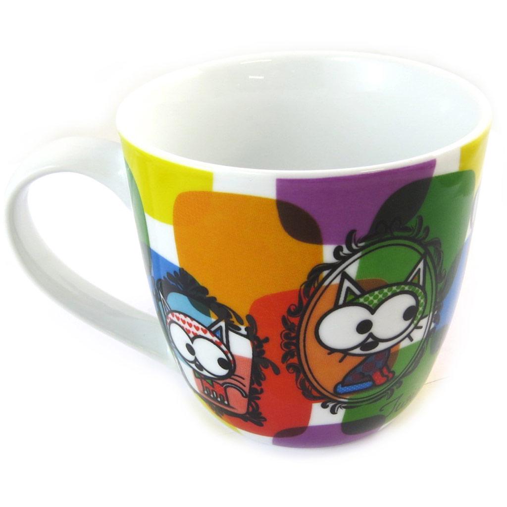 Les Trésors De Lily [N5668] - Mug porcelaine 'Chien et Chat Lolita' multicolore