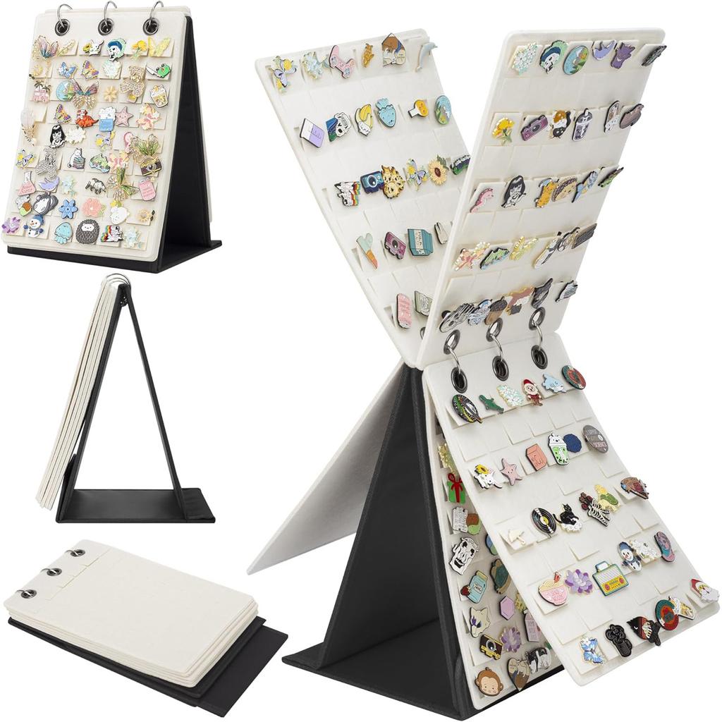 Badge Display Stand Felt Pin Organizer Enamel Brooch Storage Decorative Display For Pins Badges Collectibles And More Ideal For Home Office Or Gifts
