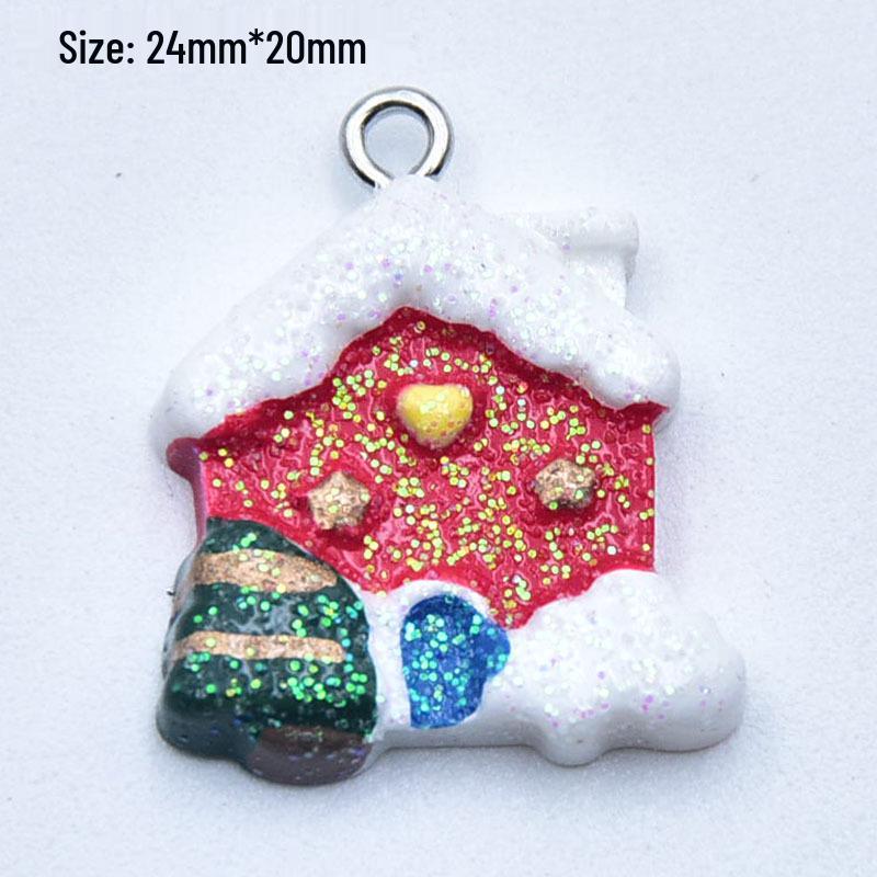 Christmas Resin Reindeer Bell Angel Earrings & Pendant DIY Accessory Set