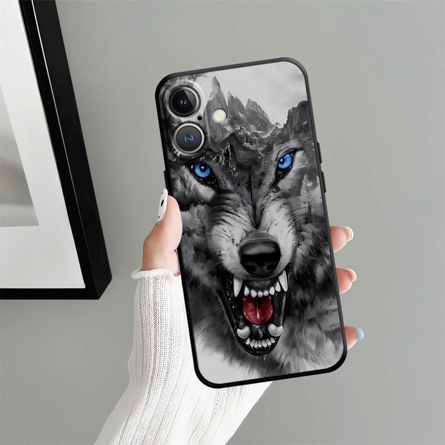 Cool Animal Tiger Lion Funda Phone Cover Phone Case for Apple iPhone 11 17 Pro Max Air 13 15 Pro 7 8 16 14 12 XR XS MAX