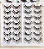 20 Pairs/5Pairs Fake Eyelashes Fluffy Mink Lashes Makeup Eyelash Extensions Beauty Faux Cils Naturel Lash Extension