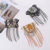 Cool Tassel Chain Epaulette Skull Jacket Vintage Brooch  Western-style Clothes