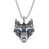 Stainless Steel Celtic Viking Wolf Head Necklace Pendant