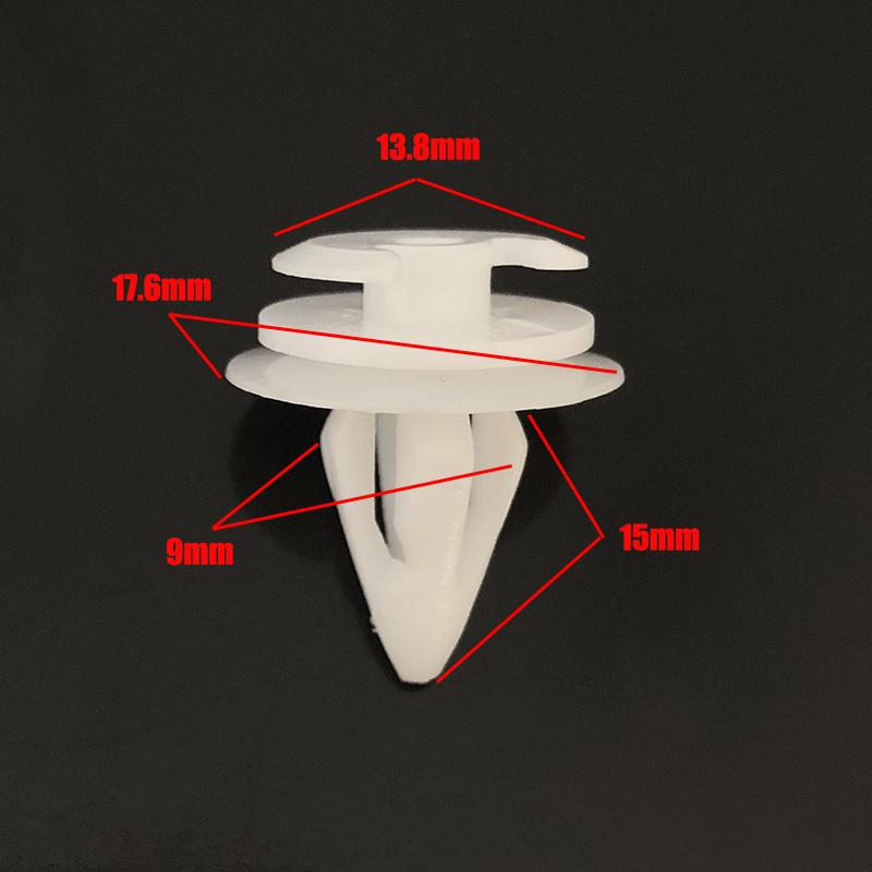 30Pcs Auto Fastener Door Trim Panel Clips Push-Type Plastic Rivet Retainer 9mm Hole 51411973500 For BMW 3 5 7 E36 E34 E32 E39 M5