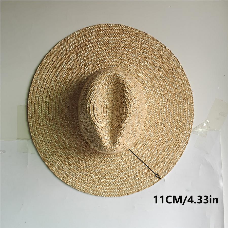 Cappello Estivo in Paglia Naturale Jazz Oversize Cappello Parasole Estivo Cappello da Sole per Uomo e Donna Cappello da Pesca