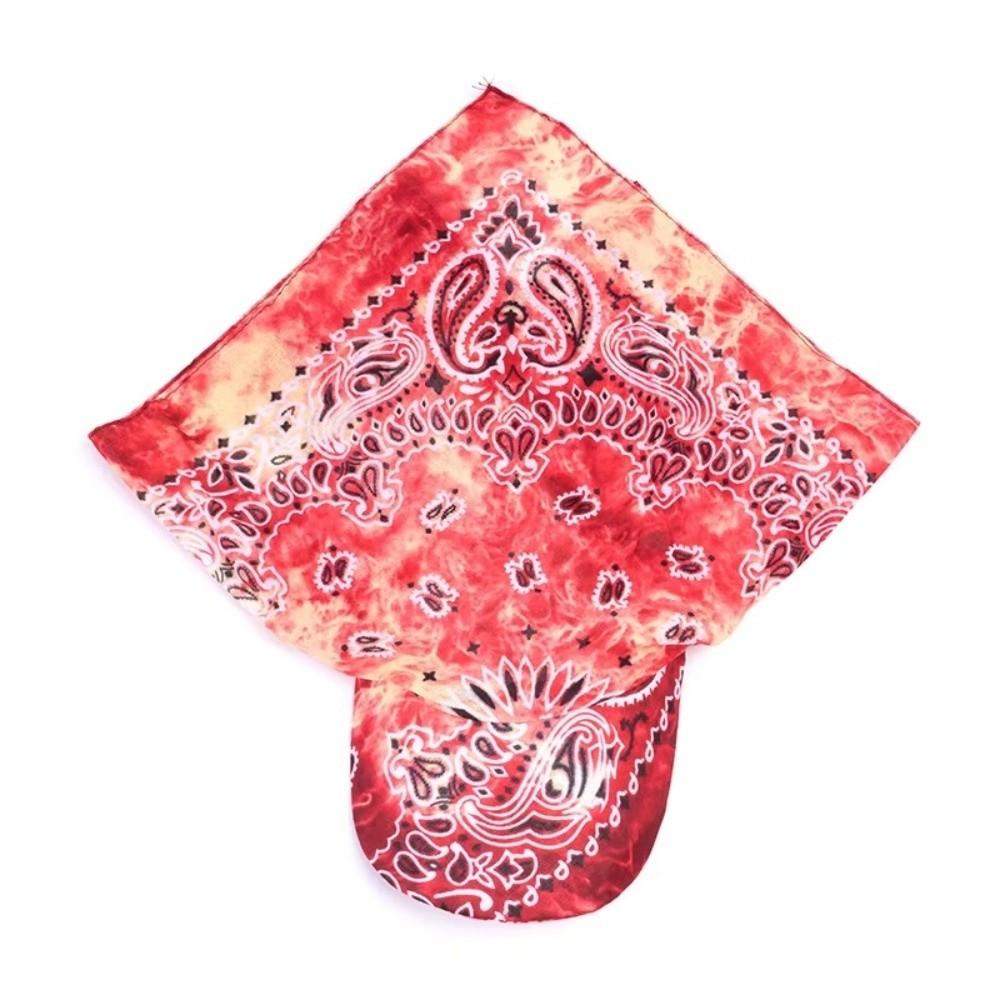 Printed Brim Bandana Hat Paisley Floral Sun Visor Hat Fashion Bandana Scarf  for Women
