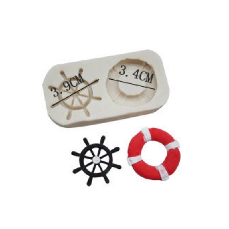 Seagull Boat Anchor Rudder Mould Silicone Mold Fondant Cake Decorating Tool Gumpaste Sugarcraft Chocolate Forms Bakeware Tools