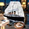 RMS Titanic Print Blanket - Soft & Comfortable, for Bedroom, Travel, Sofa, Home Decoration - Birthday Christmas Gift for Friend