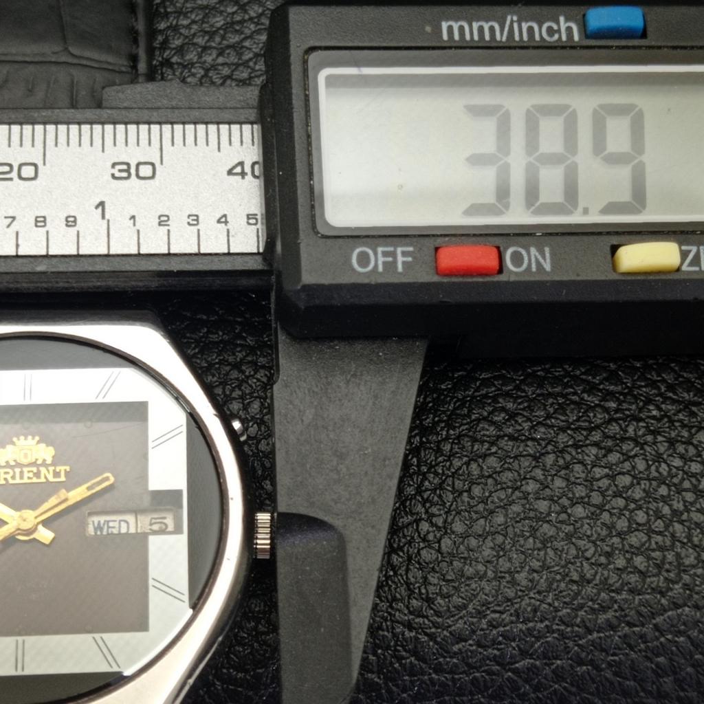 USED VINTAGE ORIENT AUTOMATIC 46943 JAPAN MENS ORIGINAL DIAL WATCH a436623-2 R123a-a436623