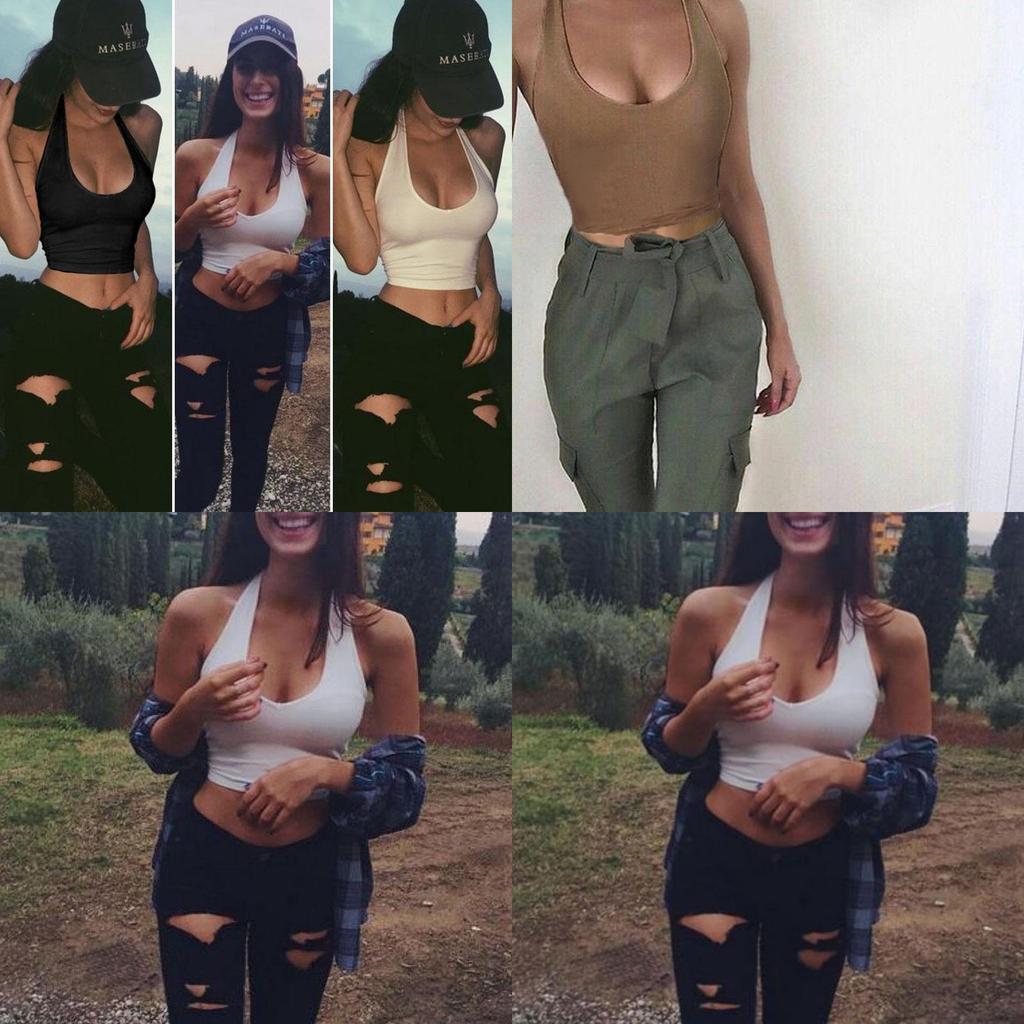 Premium Quality Women's Summer Crop Tops Sleeveless Casual Blouse For Effortless Style