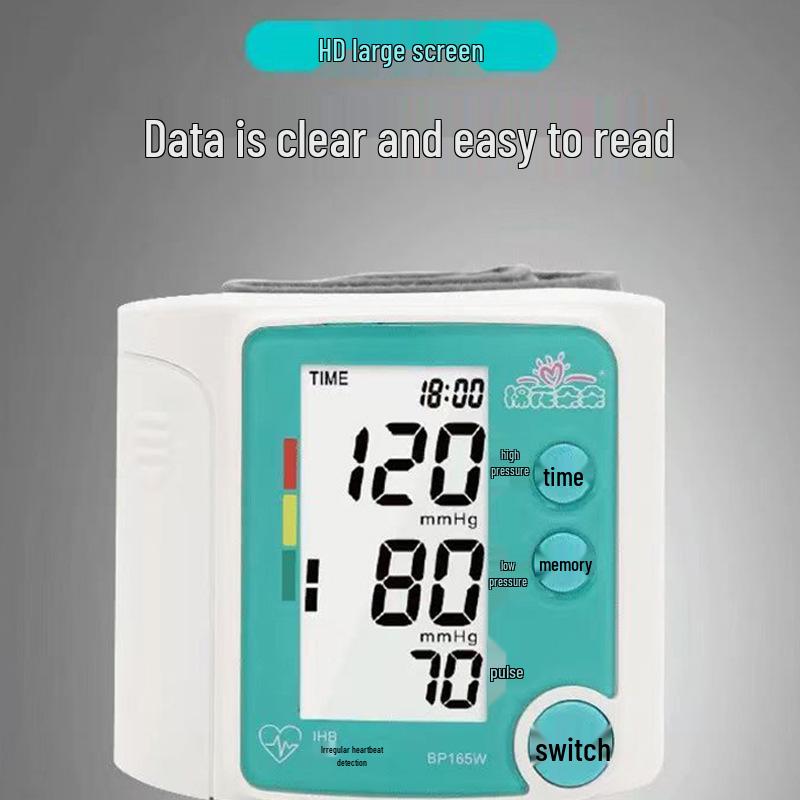 Tragbarer Handgelenk-Blutdruckmessgerät für den Heimgebrauch - Präzises elektronisches Gerät für ältere Menschen und schwangere Frauen