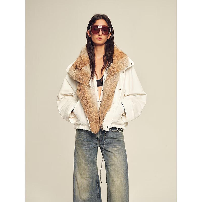 

CHIC PARKA Winter Realm Fur-Collar Parka Coat L