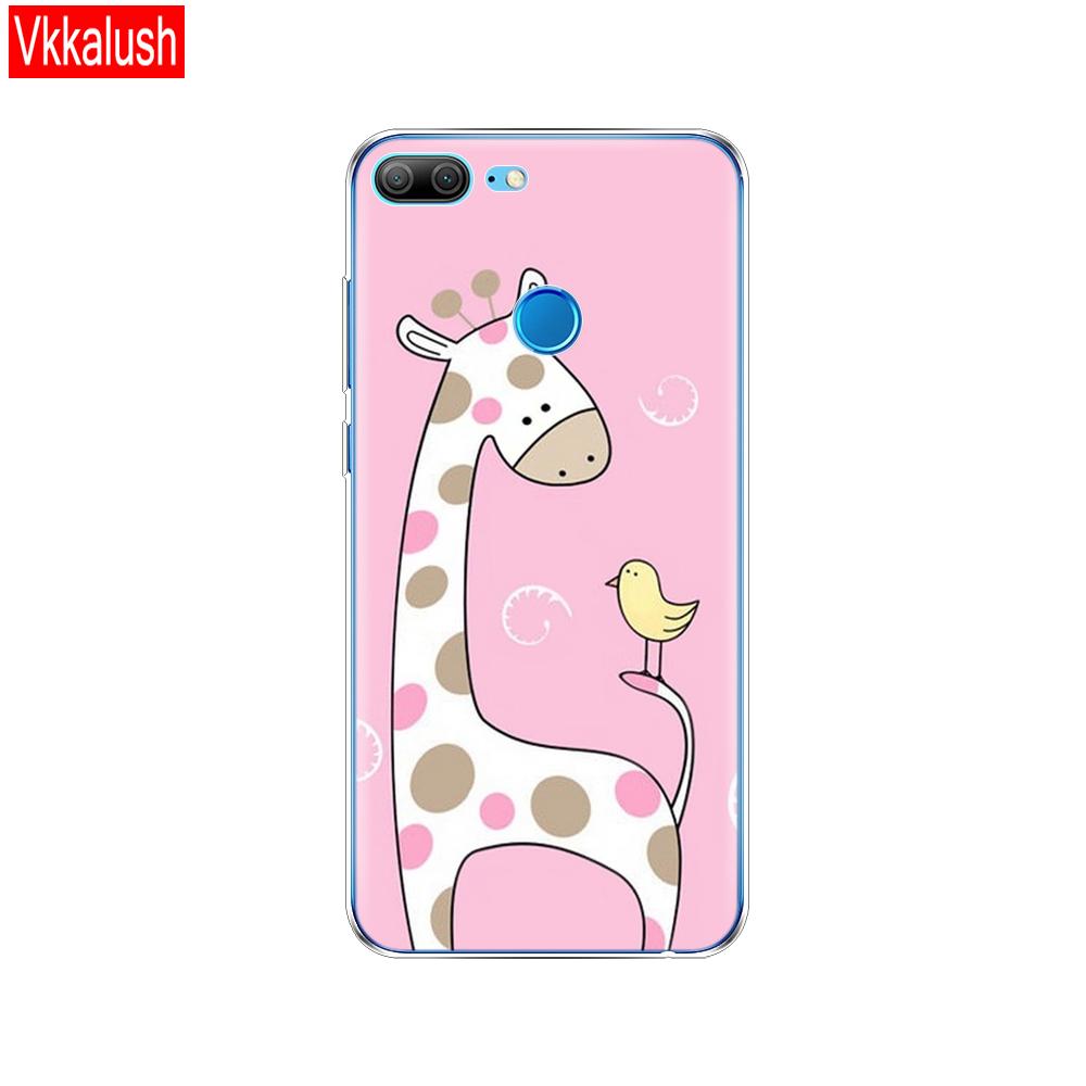 Hülle Handyhülle für Huawei Honor 9 Lite weiches TPU Silikon Rückseite 360 Vollschutz Druck transparent Coque Shell