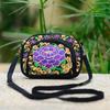 Ethnic Style Women Shoulder Bag Vintage Zipper Floral Embroidered Travel Pouch Cotton Mobile Phone Bag Crossbody Bag