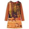 Sweat Dress - vidaXL - Girl - Cognac Color - Elastic Waist - Lightweight and Stretchy Fabric