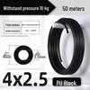Zhuo Ji 8mm High-Pressure Transparent PU Air Hose for Air Compressors (Sizes: 4/6/10/12/14/16)