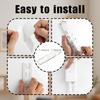 10pcs White Self Adhesive Power Strip Holder Desk Cable Organizer No Drilling Desktop Socket Fixer for Home Office