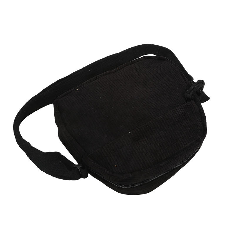 Simple Versatile Crossbody Bag Fashionable Casual Small Square Bag Personalized Commuting Shoulder Bag Corduroy Unisex Handbag