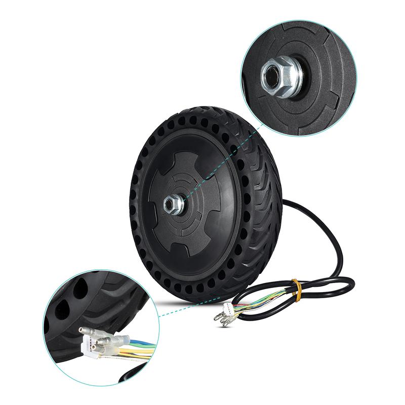 36V 300W Scooter Hub Motor Electric Wheel Motor 8.5inch Brushless Gearless Electric Scooter Motor Solid Tire