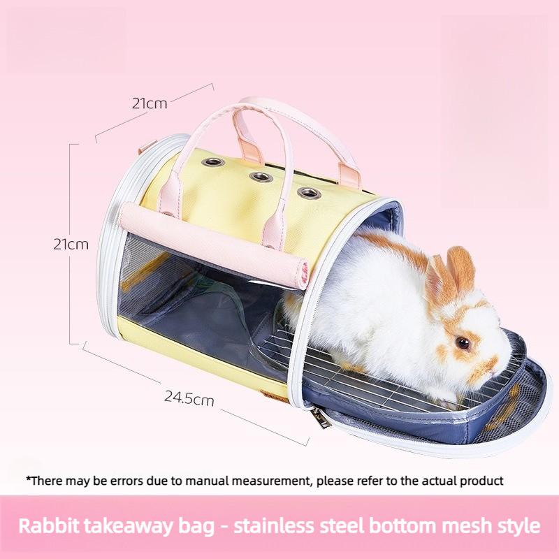 Guinea Pigs Carrying Bag Portable Rabbit Transport Case Hamsters Accessories Handbag Breathable Small Animal Accessories