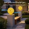 Carved Resin Solar Pillar and Fence Light for Garden or Courtyard