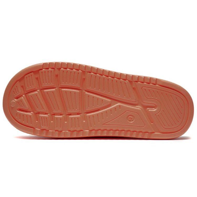 Li Ning Casual Durable Lightweight Rubber Sole EVA Silent Slide Sandals Men Footwear Orange AGAS029-2