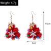 Pretty Christmas Tree Drop Earrings for Women Girls Snowflake Dangle Earrings New Year Party Jewelry Gifts