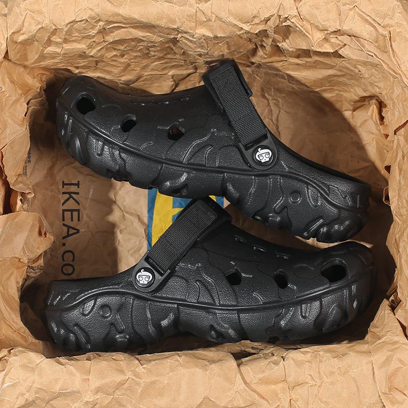 Zapatillas Clásicas de Moda para Hombre Blancas Zuecos de Jardín para Exteriores Sandalias Casuales Negras Unisex Zapatos Cerrados sin Cordones Transpirables para Hombre Zapatos de Playa