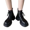 White big head platform Martin boots women's 2025 autumn new retro versatile small ins British style short boots