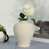 Handmade Flower Vase Ceramic Vase with Ribbed Texture Modern Nordic Style Home Decor Porcelain Vases
