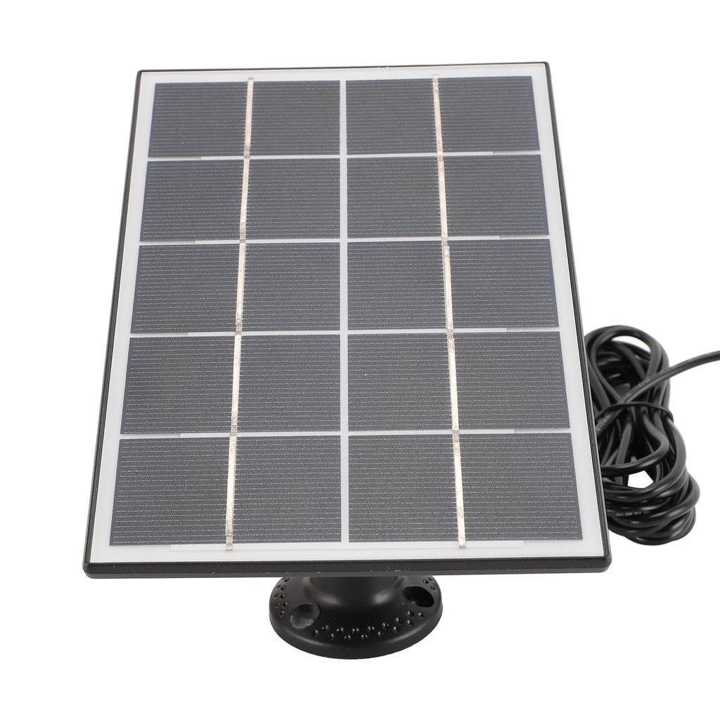 Security Camera Solar Panel R Wall Mounted 3W 5V Monocrystalline Solar Panel for Video Doorbell 4 3 Plus 2