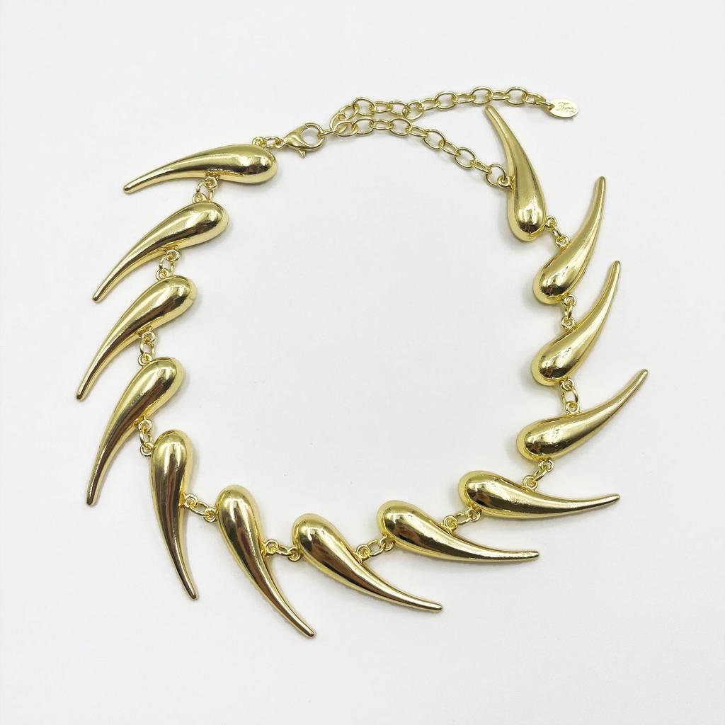 Personalized Exaggerated Spike-Shaped Thorn Necklace Female Shape Stacked With Collarbone Chain Female Jewelry