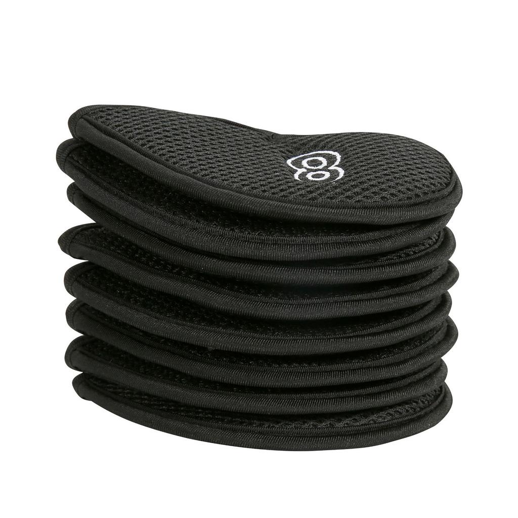 10Pcs Mesh Fabric Golf Iron Cover Iron Head Protect Covers Golf Wedges Headcover Golf Iron Club Covers with Big Numbers