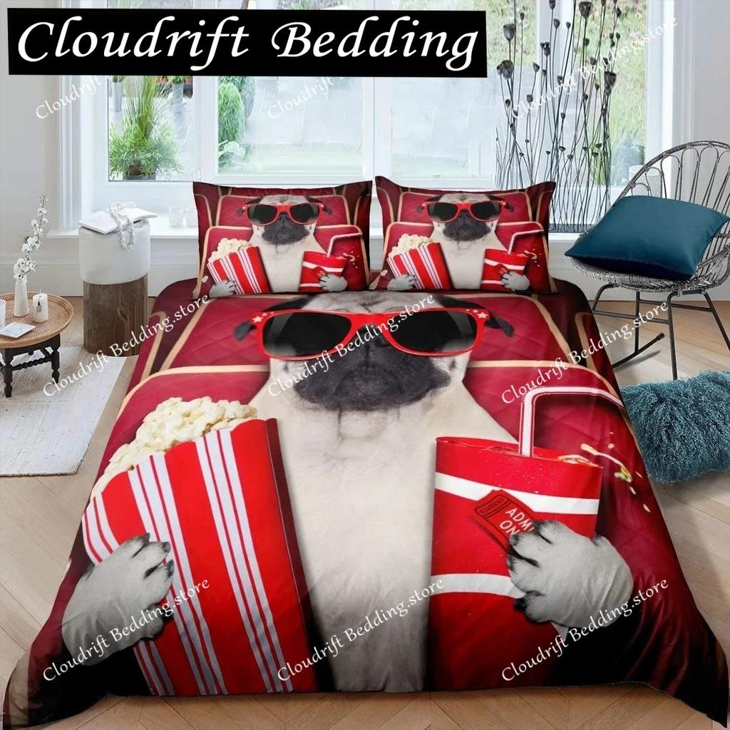 Movie Theater Duvet Cover Set Cinema Ticket Bedding Set Filmstrip Comforter Cover Bedroom Decor Bedspread Cover Full Size