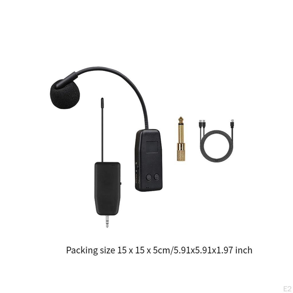 Violin Mic Instrument Condenser Clip Portable Wire Less Instruments for Personal Exercises