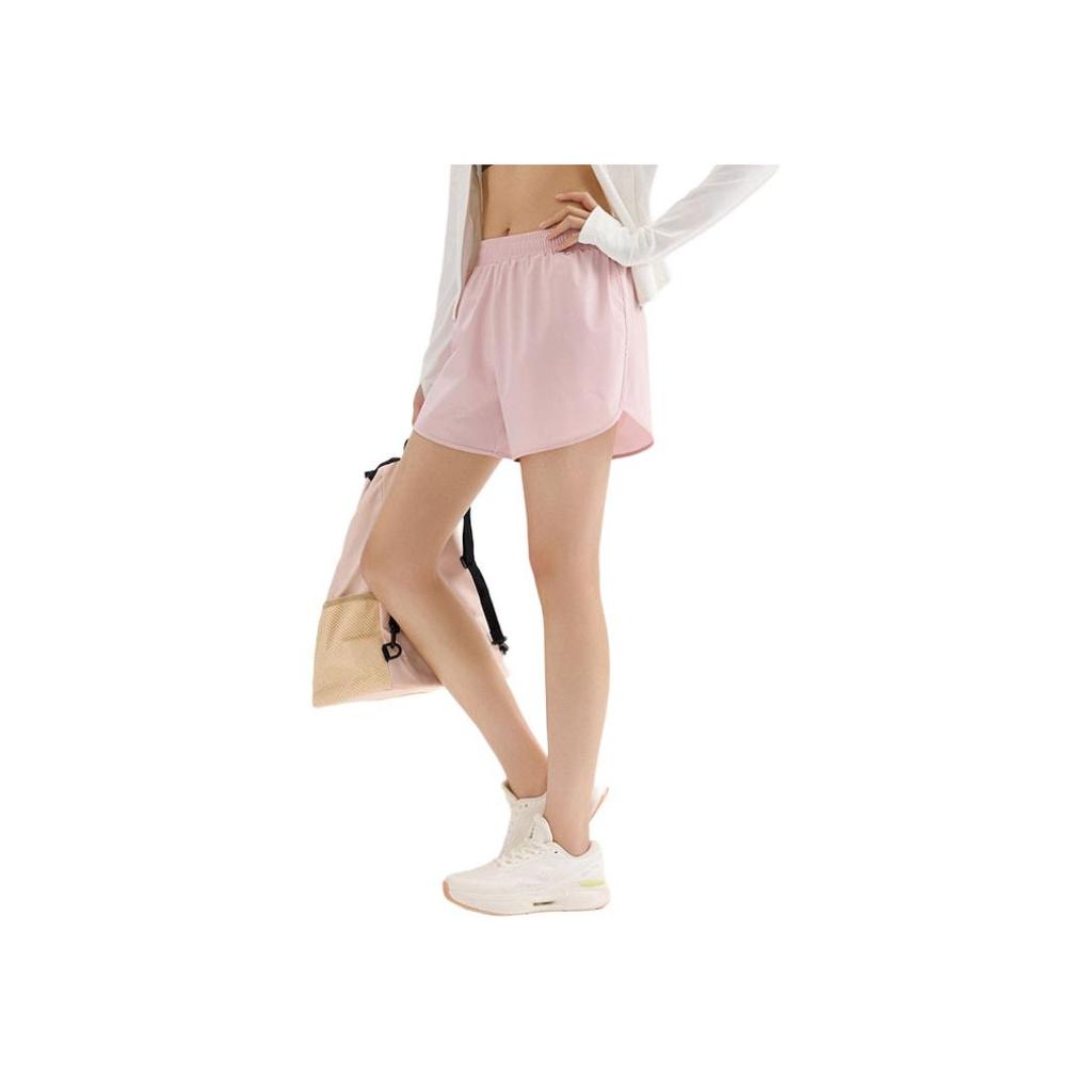 Anta Training Series Comfortable Loose Simple Solid Color Casual Shorts Women Shorts Soft-Pink 962527506-4