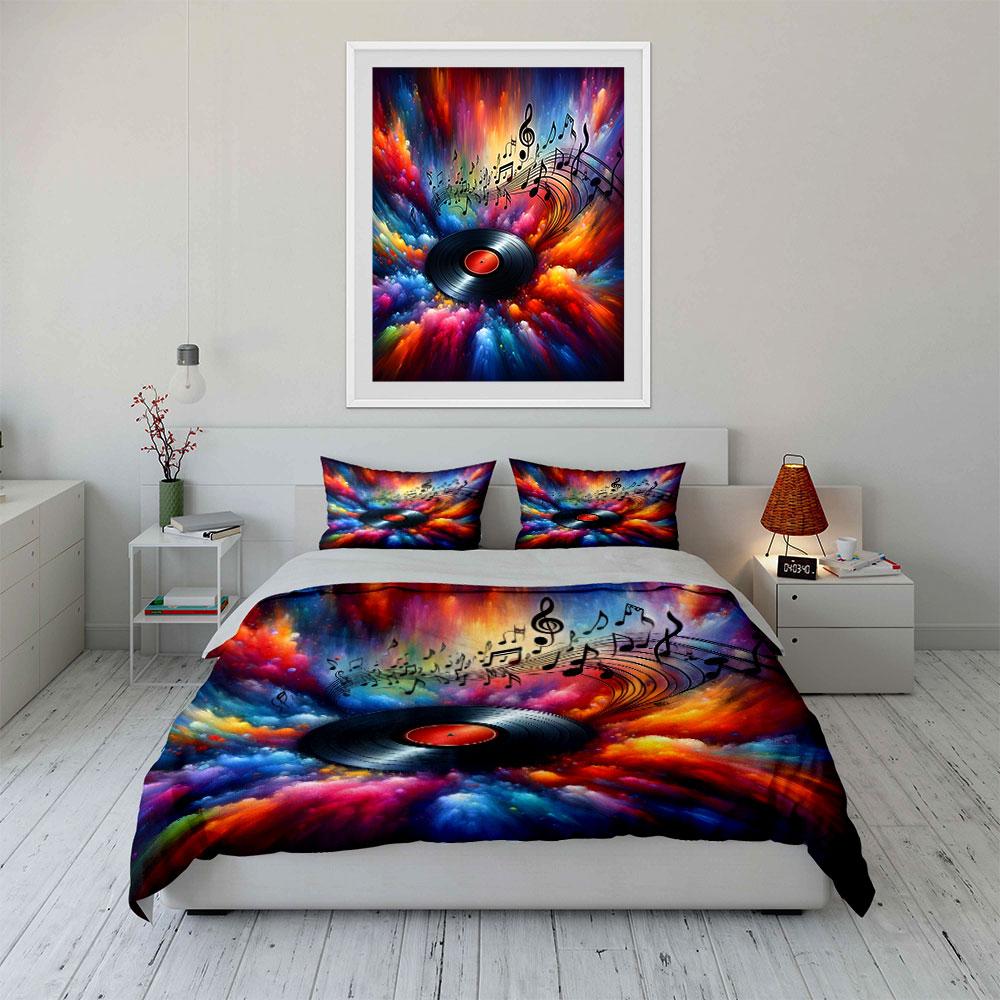 Vibrant symphony of colors. Bedding sets Duvet covers Pillowcases(1* Duvet Cover 2* Pillowcases without duvet insert)