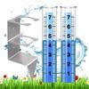 strong  Plastic Rain Gauges Replacement Tubes with Support Upgrades for Outdoor Garden Agriculture Meteorological Use