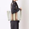 Multicolor Stripe 2-Way Square Tote