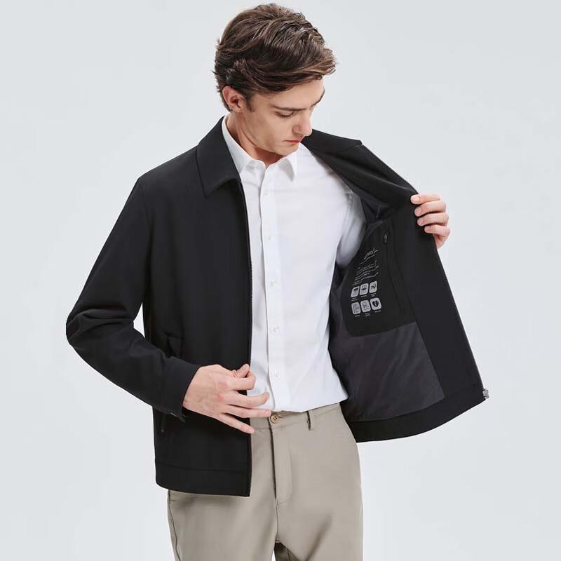 SEPTWOLVES Men's Lapel Twill Business Jacket